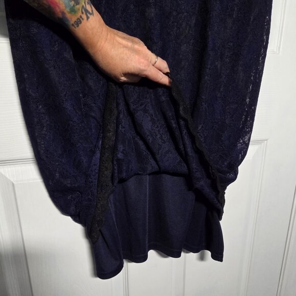 Torrid NEW Navy Lace Midi Dress- Size: 14 (Women’s) - Picture 4 of 9
